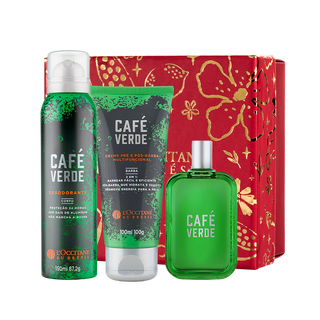 Presente Café Verde: Desodorante, Creme Multifuncional e Deo Colônia